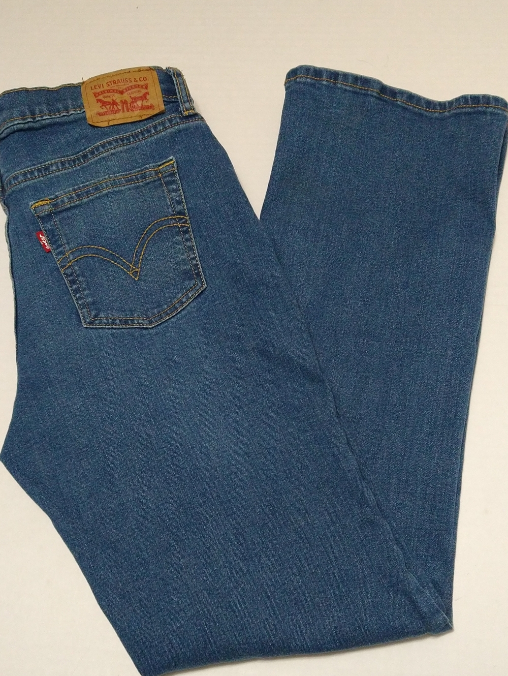 Levi's Boot Cut 16R Youth Medium Blue Denim Jeans